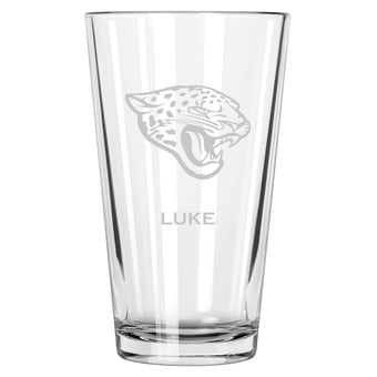 Jacksonville Jaguars 16oz. Personalized Etched Pint Glass