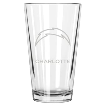 Los Angeles Chargers 16oz. Personalized Etched Pint Glass