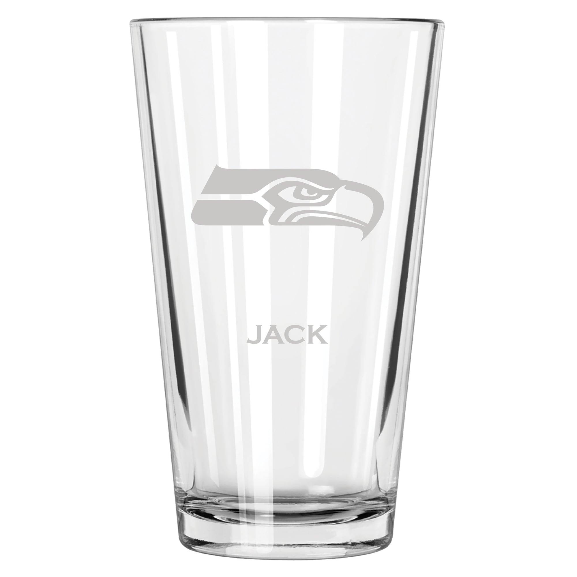 Seattle Seahawks 16oz. Personalized Etched Pint Glass