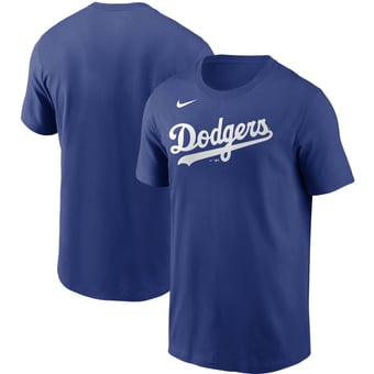 Men's Nike Royal Los Angeles Dodgers Team Wordmark T-Shirt