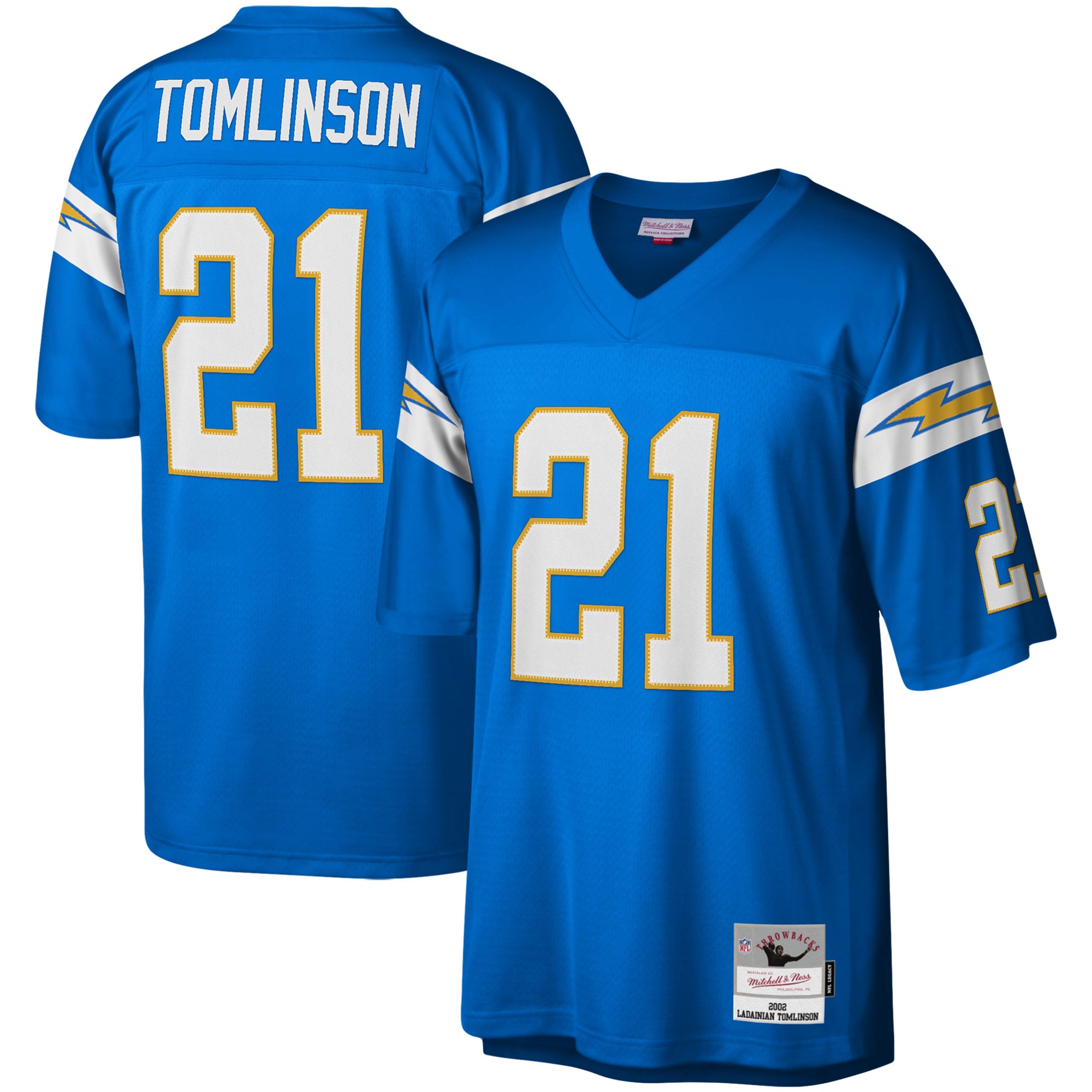 Maglia replica Mitchell & Ness LaDainian Tomlinson Powder Blue dei Los Angeles Chargers Legacy da uomo