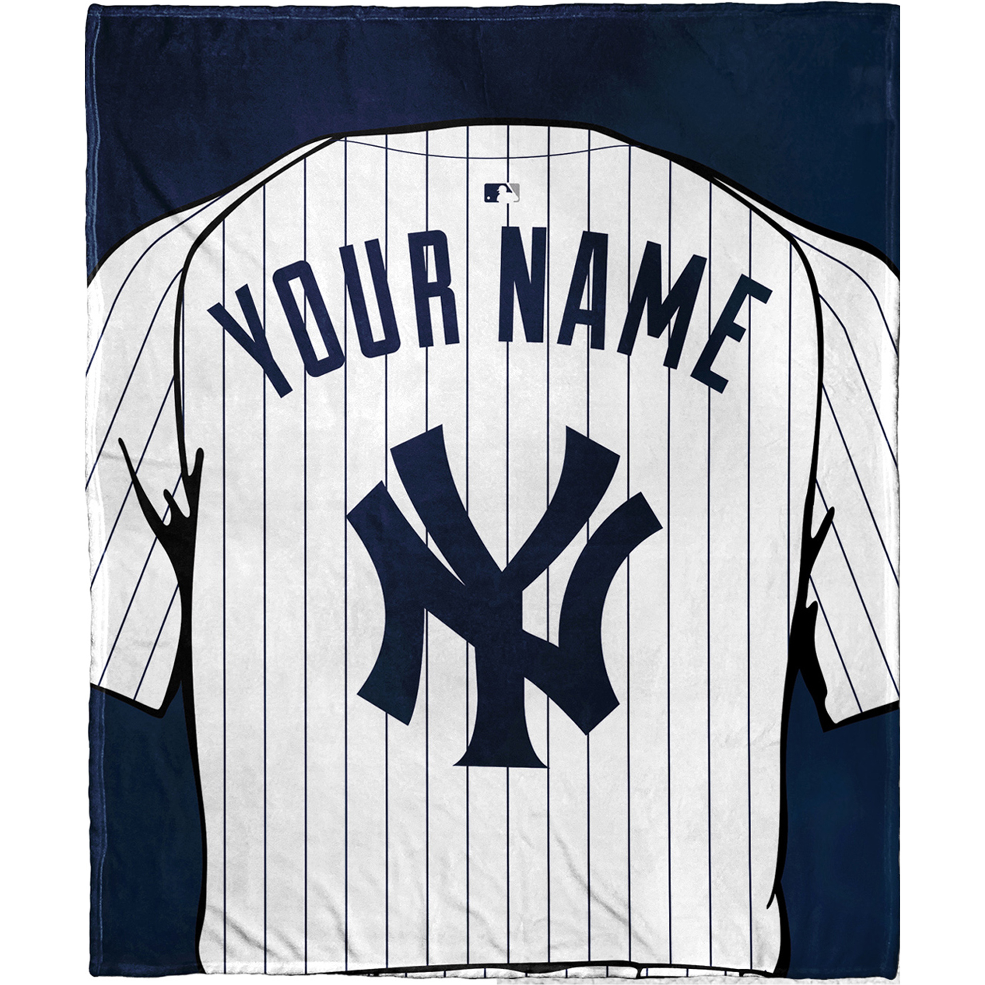 The Northwest Company New York Yankees 50'' x 60'' Personalized Silk Touch Sherpa Throw
