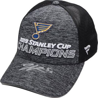 Jordan Binnington St. Louis Blues Autographed 2019 Stanley Cup Champions Locker Room Hat
