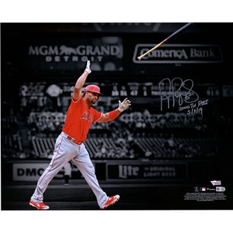Albert Pujols Los Angeles Angels Autographed 16" x 20" Spotlight Photograph with "2000th RBI 5/9/19" Inscription