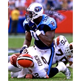Jevon Kearse Tennessee Titans Autographed 16" x 20" Over Couch Photograph