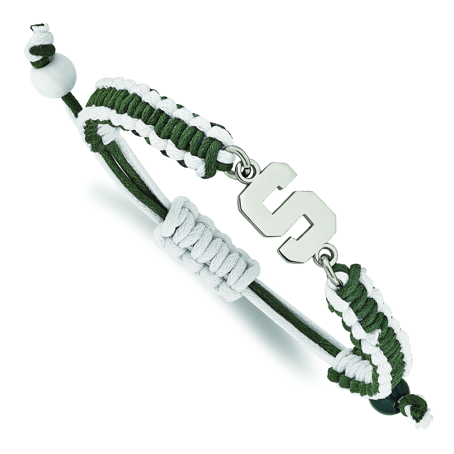 Women's Michigan State Spartans Stainless Steel Color Bracelet