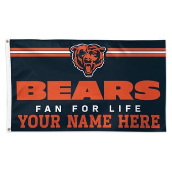 WinCraft Chicago Bears 3' x 5' One-Sided Deluxe Personalized Flag