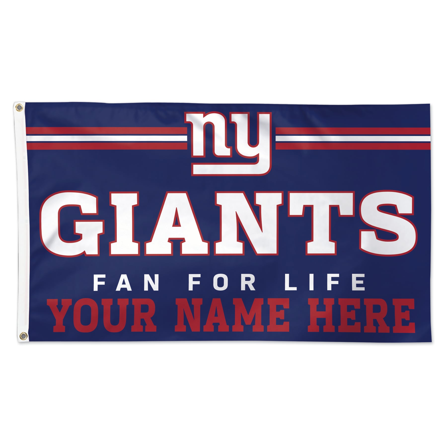 WinCraft New York Giants 3′ x 5′ One-Sided Deluxe Personalized Flag