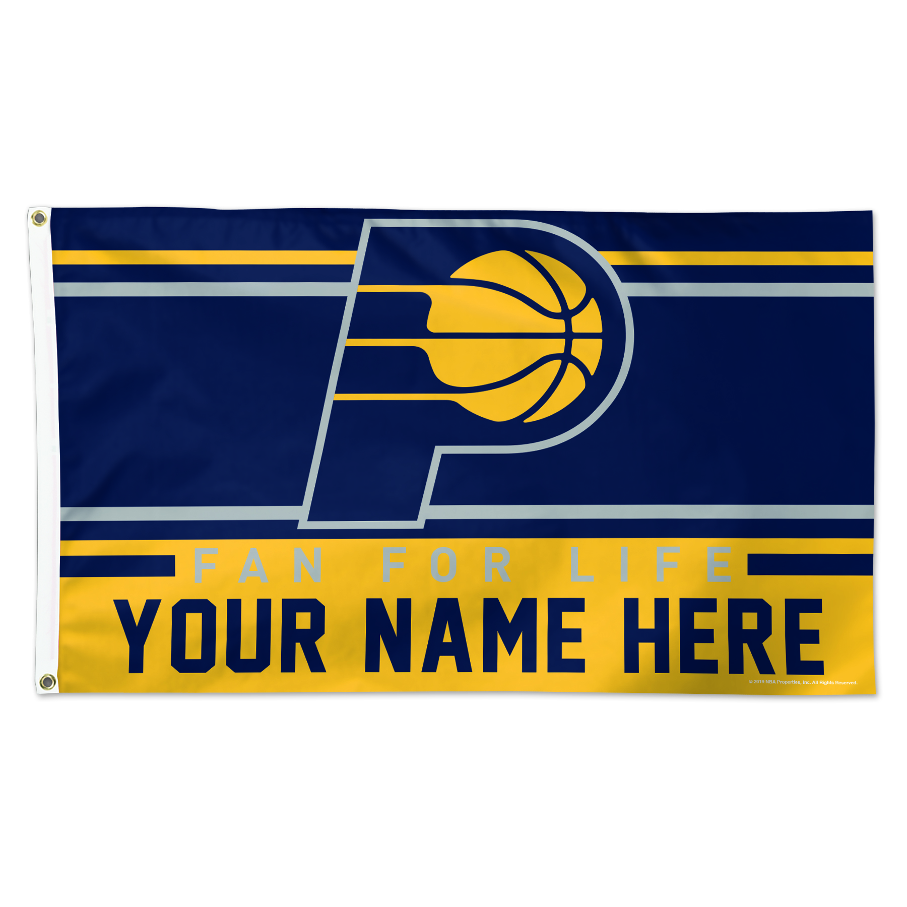 WinCraft Indiana Pacers 3' x 5' One-Sided Deluxe Personalized Flag