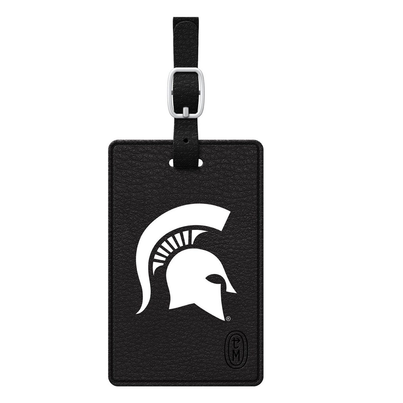 Black Michigan State Spartans V2 Black Bag Tag