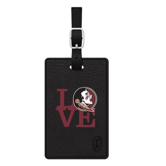 Black Florida State Seminoles Love Bag Tag