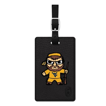 Black West Virginia Mountaineers Classic Tokyodachi Bag Tag