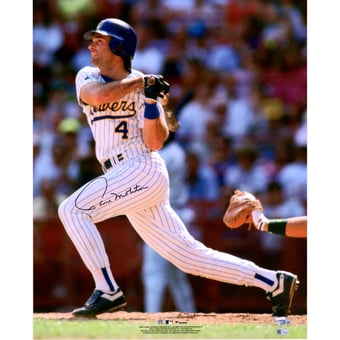 Paul Molitor Milwaukee Brewers Autographed 16" x 20" Hitting Photograph