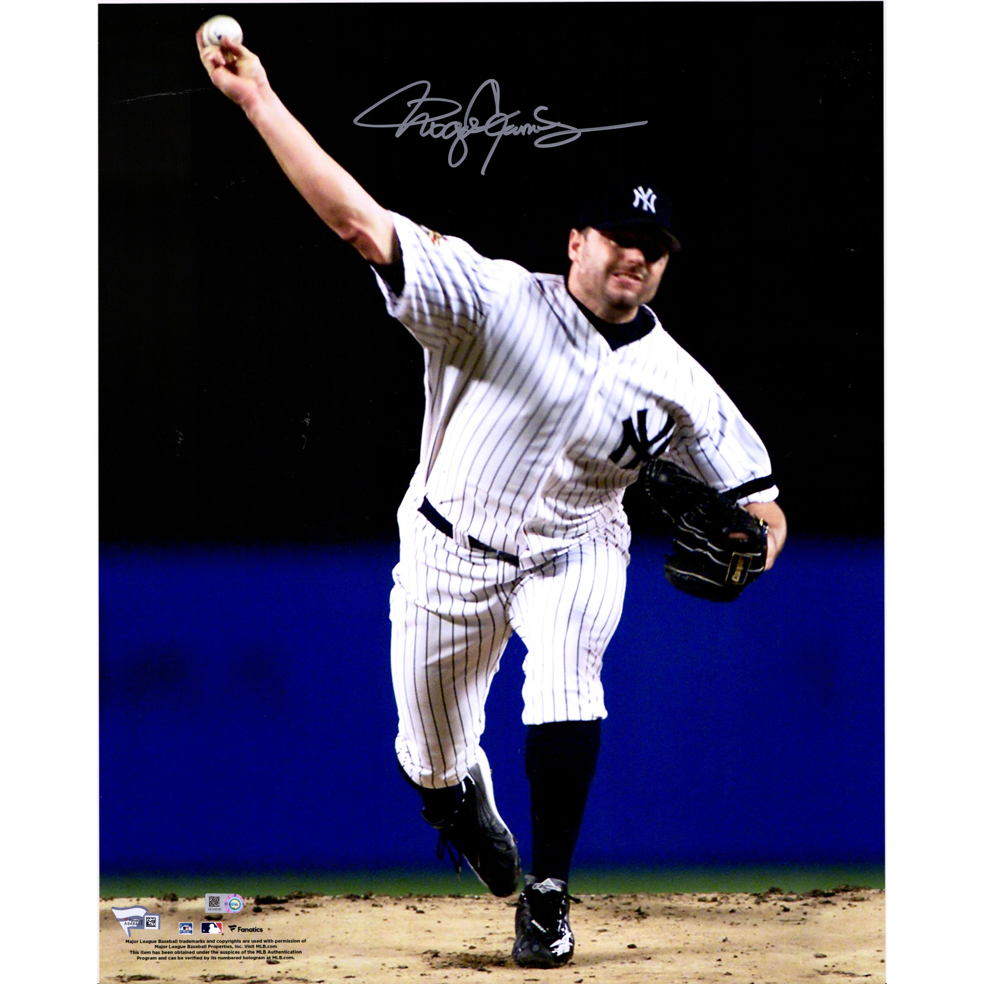 Roger Clemens New York Yankees Autographed 16" x 20" Delivery Photograph