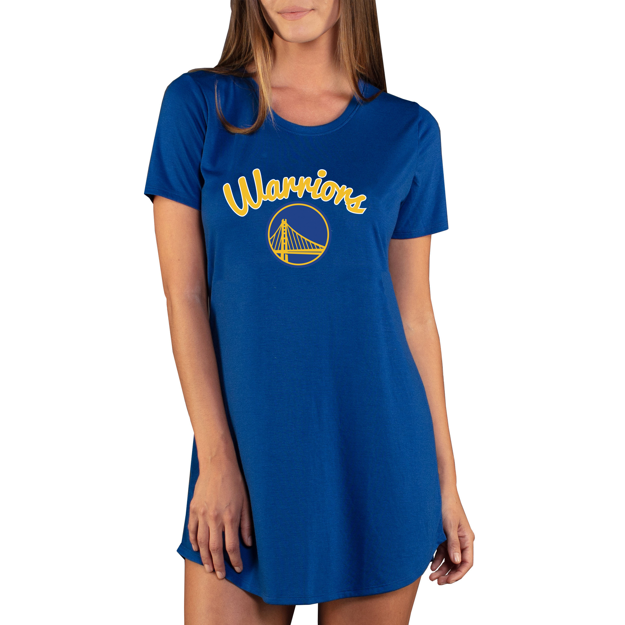 Women’s Concepts Sport Royal Golden State Warriors Marathon Knit Nightshirt Women’s Concepts Sport Royal Golden State Warriors Marathon Knit Nightshirt