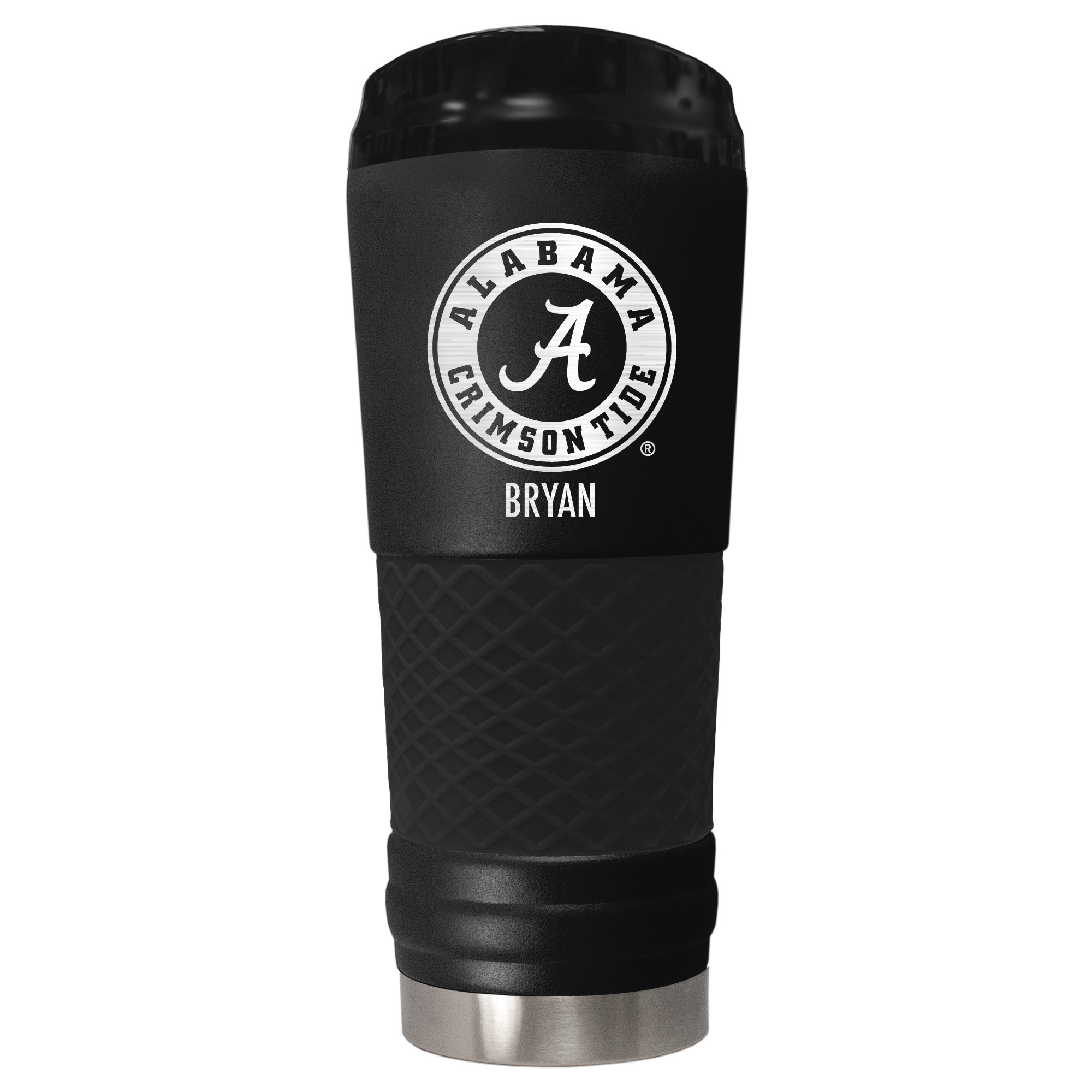 Black Alabama Crimson Tide 24oz. Personalized Stealth Draft Tumbler