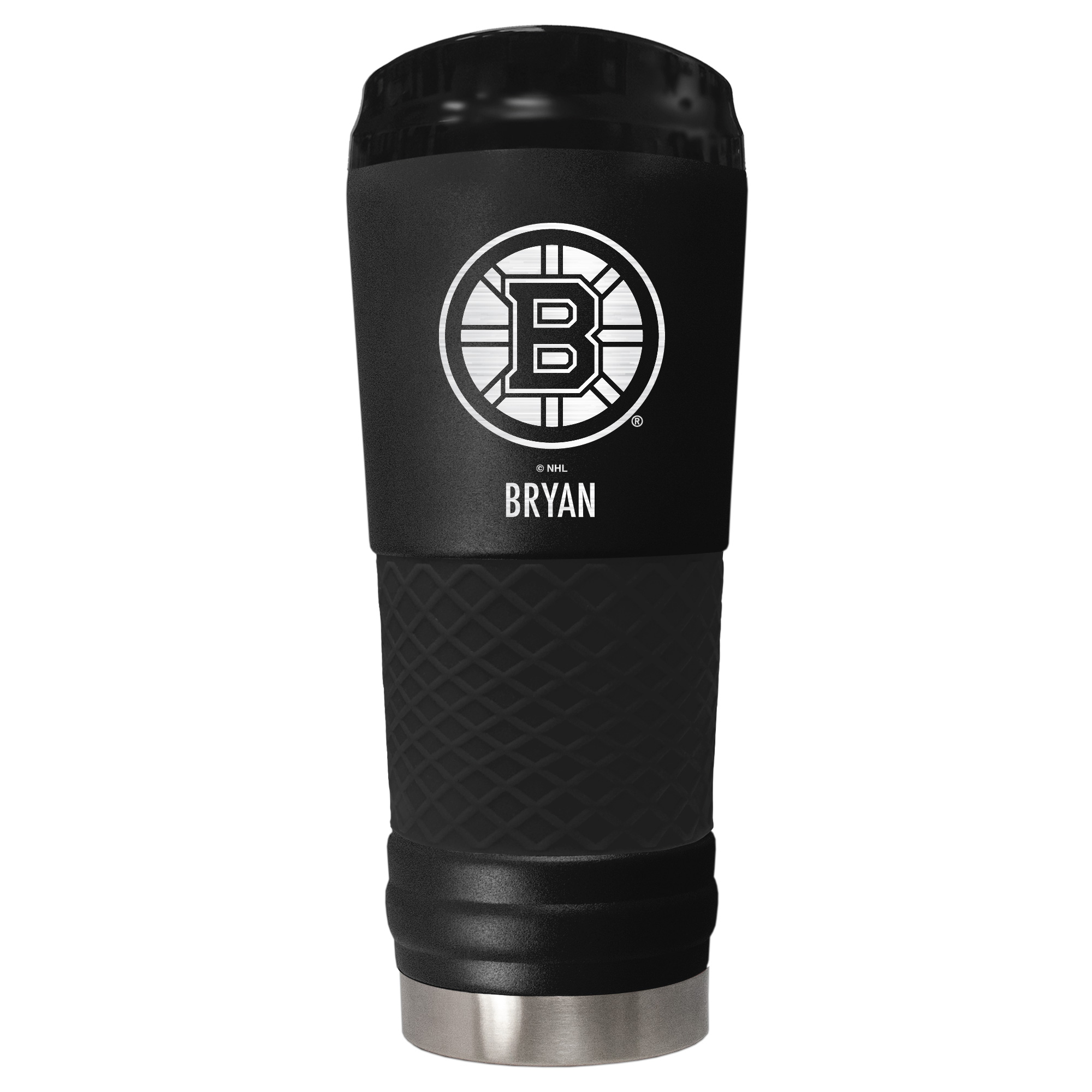 Black Boston Bruins 24oz. Personalized Stealth Draft Tumbler