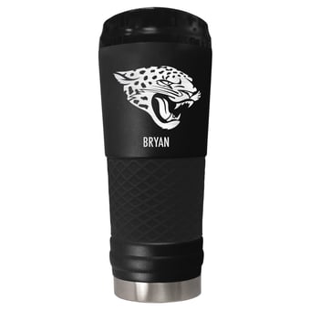 Black Jacksonville Jaguars 24oz. Personalized Stealth Draft Tumbler