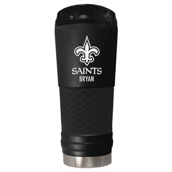 Black New Orleans Saints 24oz. Personalized Stealth Draft Tumbler