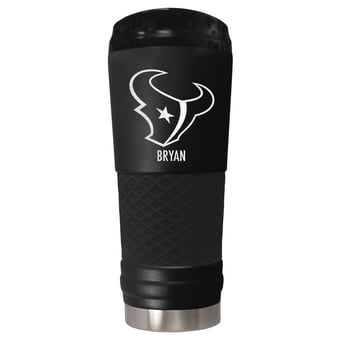Black Houston Texans 24oz. Personalized Stealth Draft Tumbler