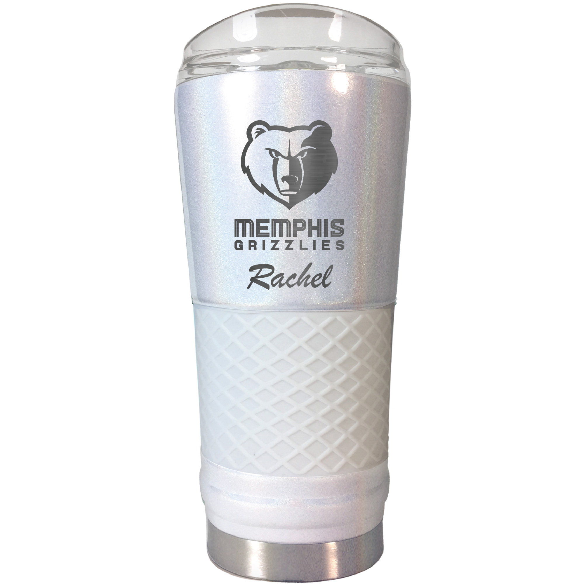 Memphis Grizzlies 24oz. Personalized Opal Draft Tumbler