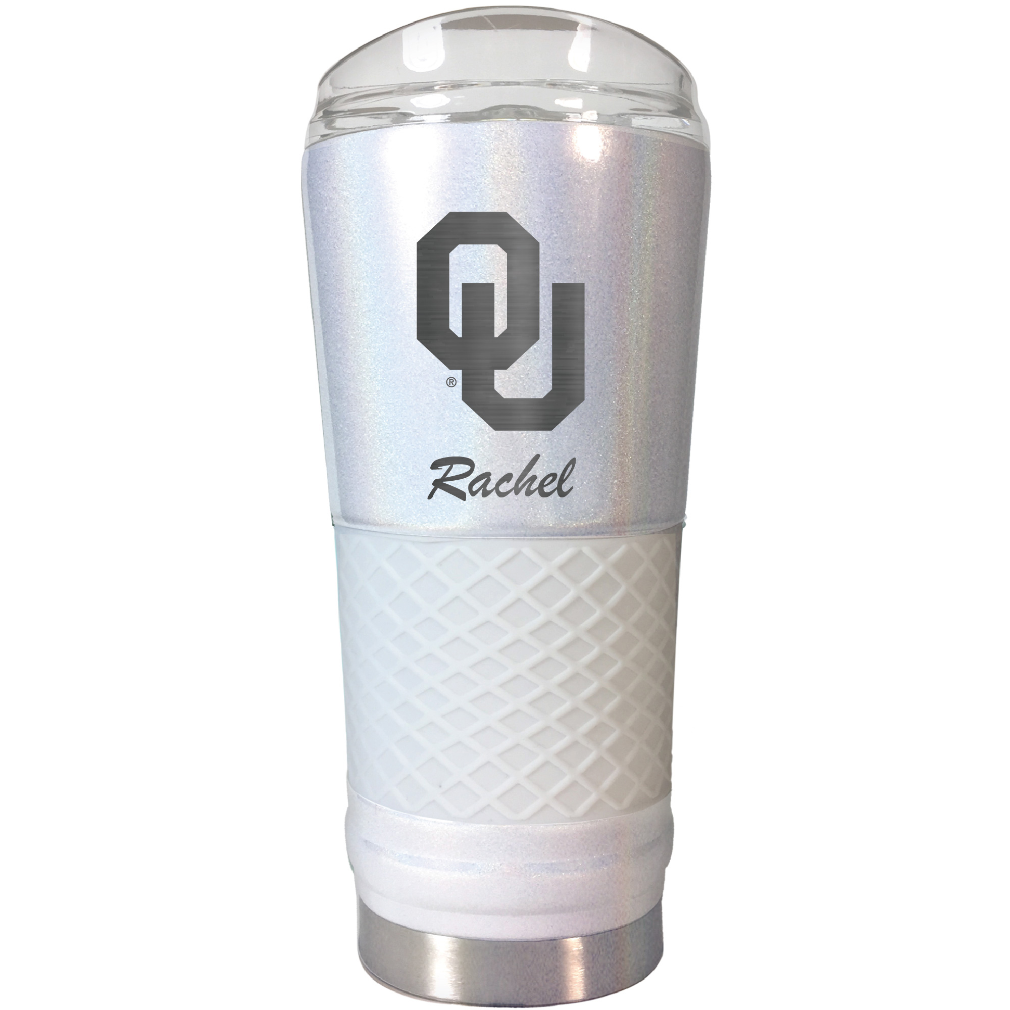 Oklahoma Sooners 24oz. Personalized Opal Draft Tumbler