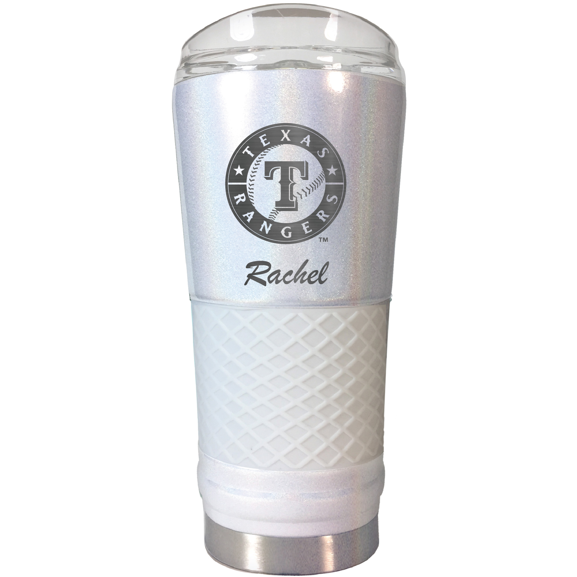 Texas Rangers 24oz. Personalized Opal Draft Tumbler