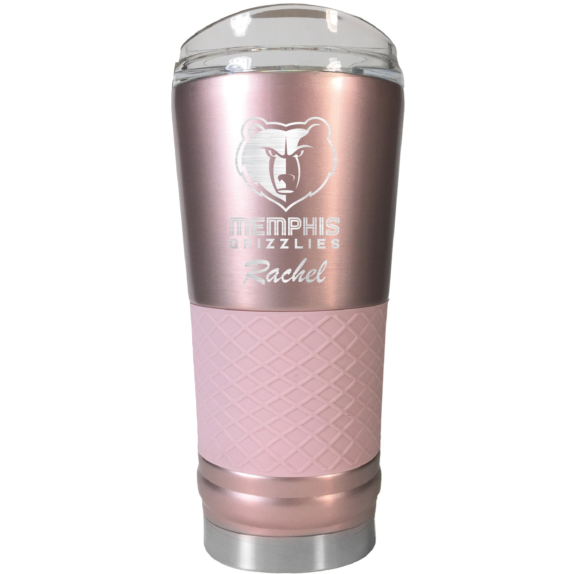 Memphis Grizzlies 24oz. Personalized Rose Gold Draft Tumbler