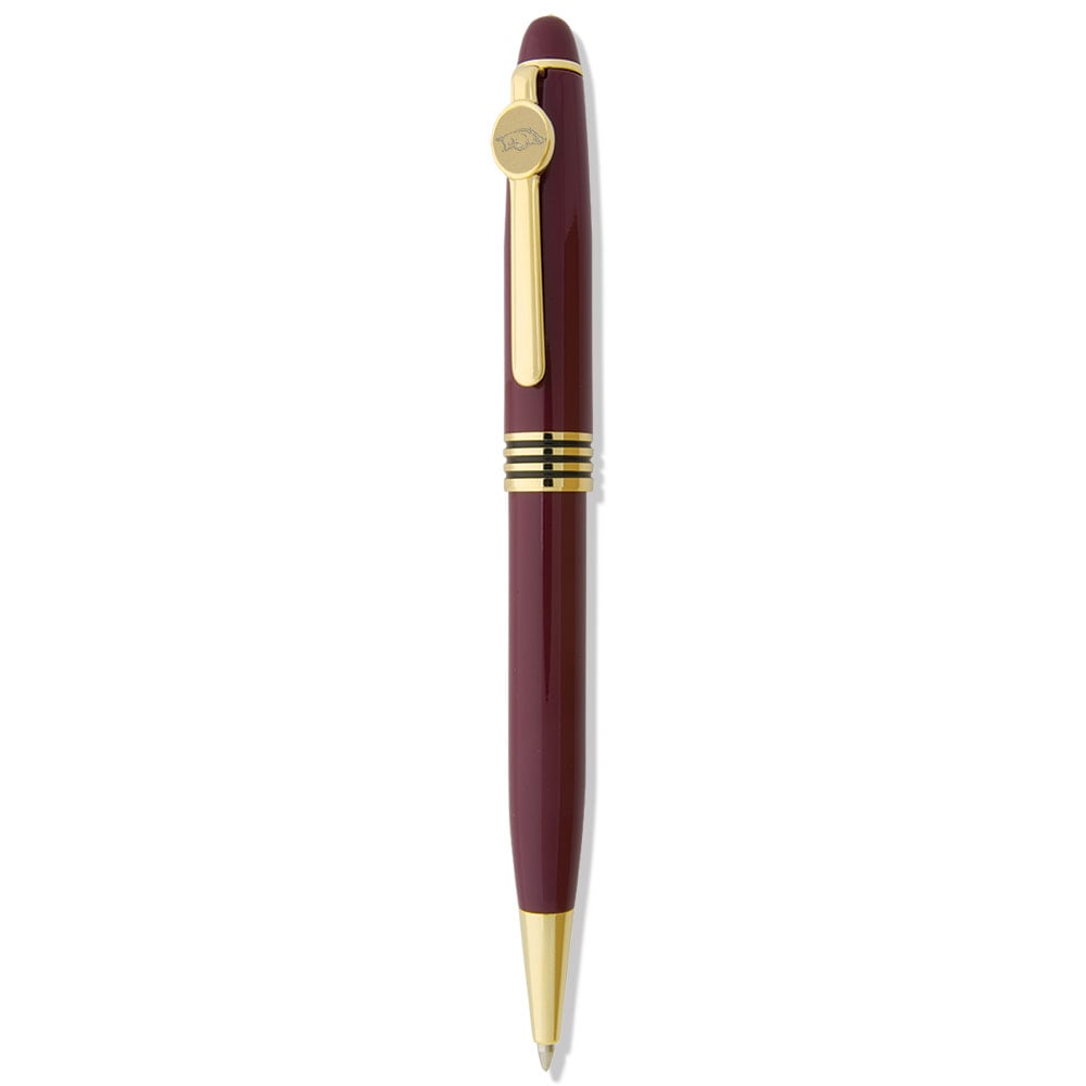 Burgundy Arkansas Razorbacks Ball Point Pen
