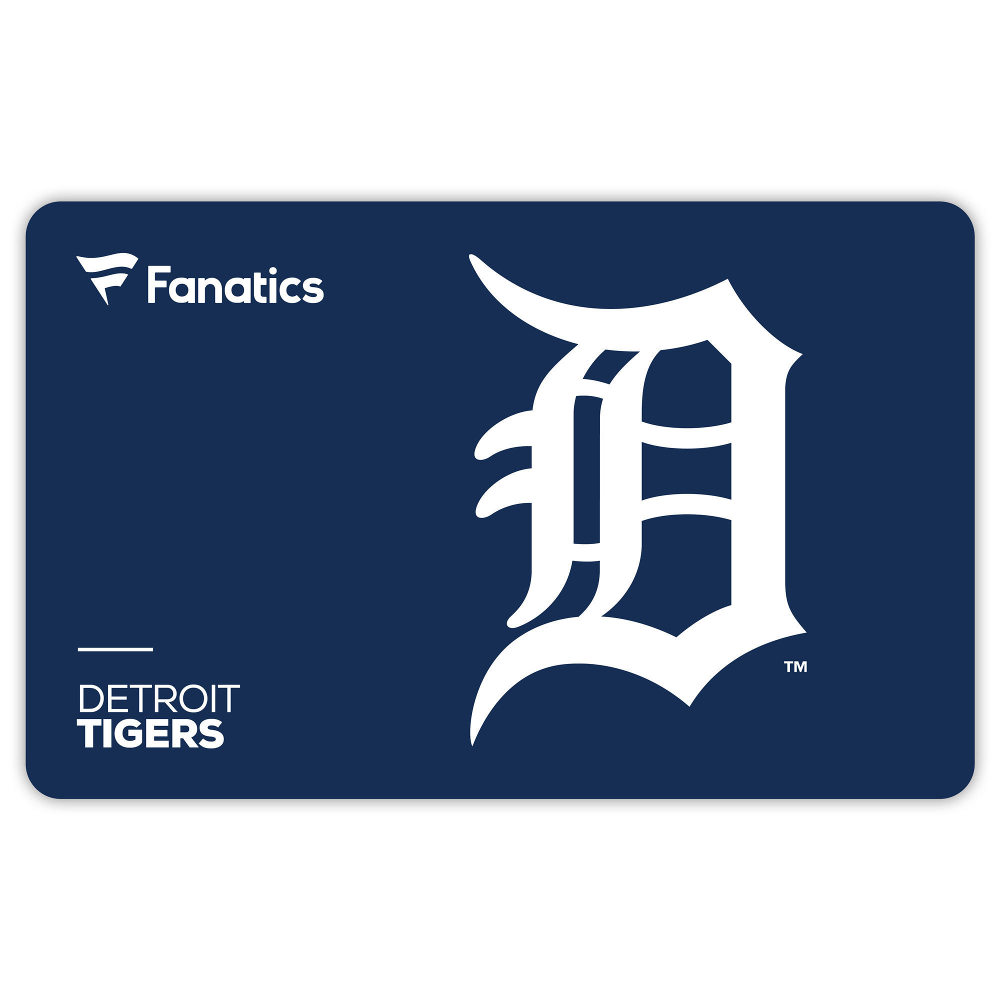 Detroit Tigers Fanatics eGift Card