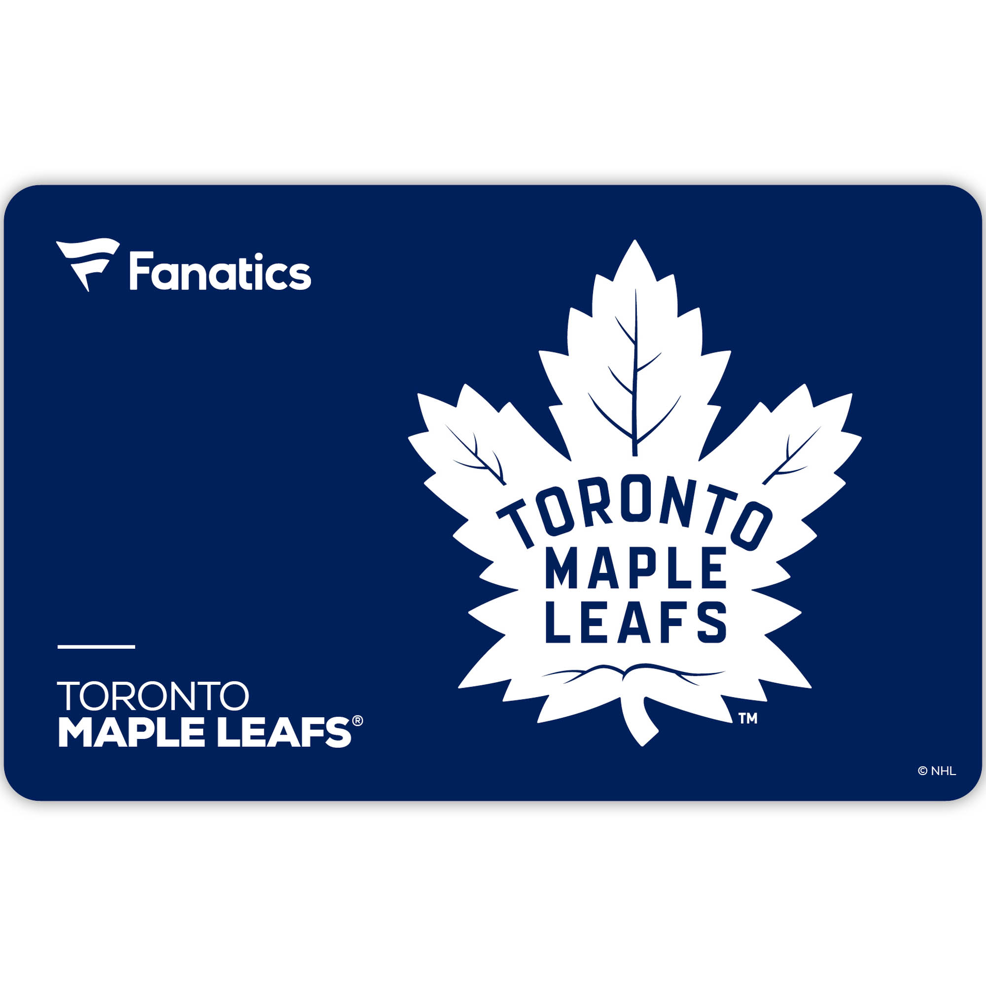 Toronto Maple Leafs Fanatics eGift Card ($10 - $500)