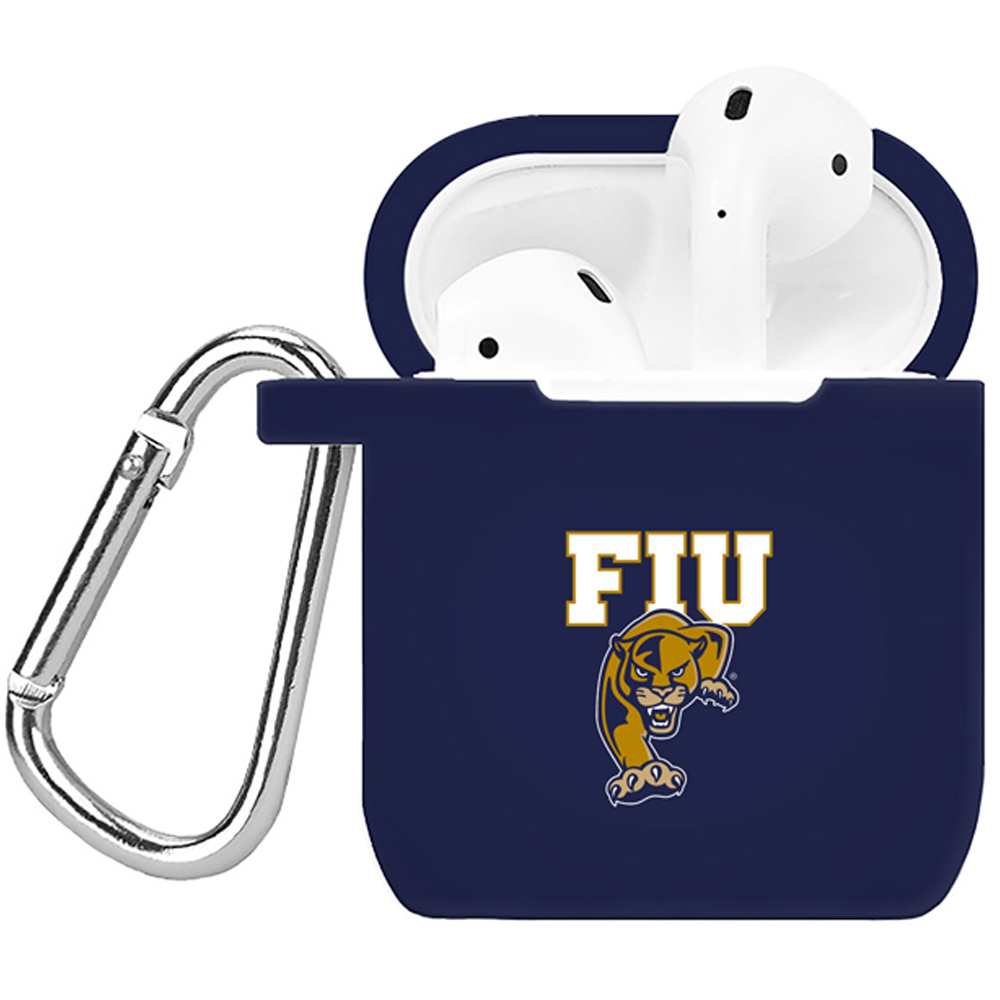 Navy FIU Panthers Silicone AirPods Case