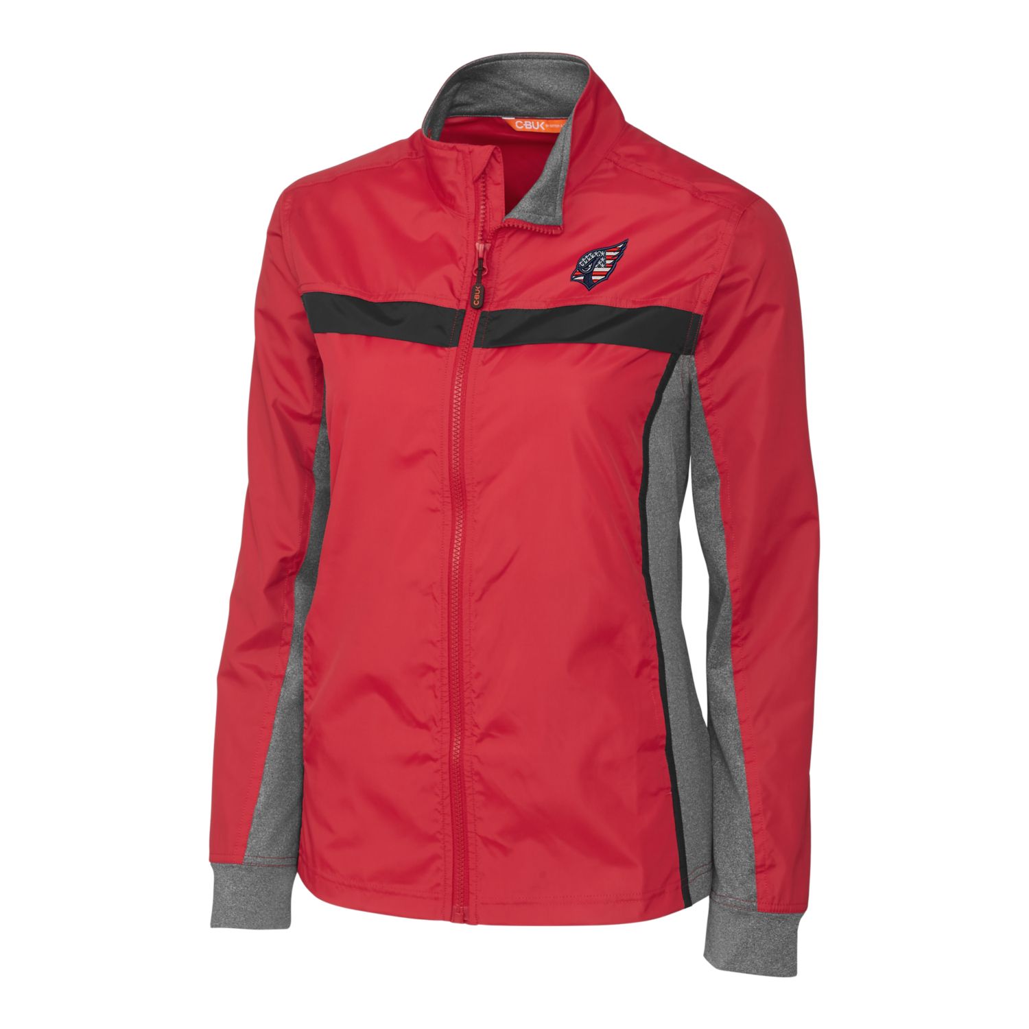 Women's Cutter & Buck Cardinal Arizona Cardinals Americana Swish Full-Zip Jacket