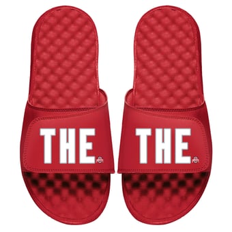 Men's ISlide Red Ohio State Buckeyes Logo Slide Sandals