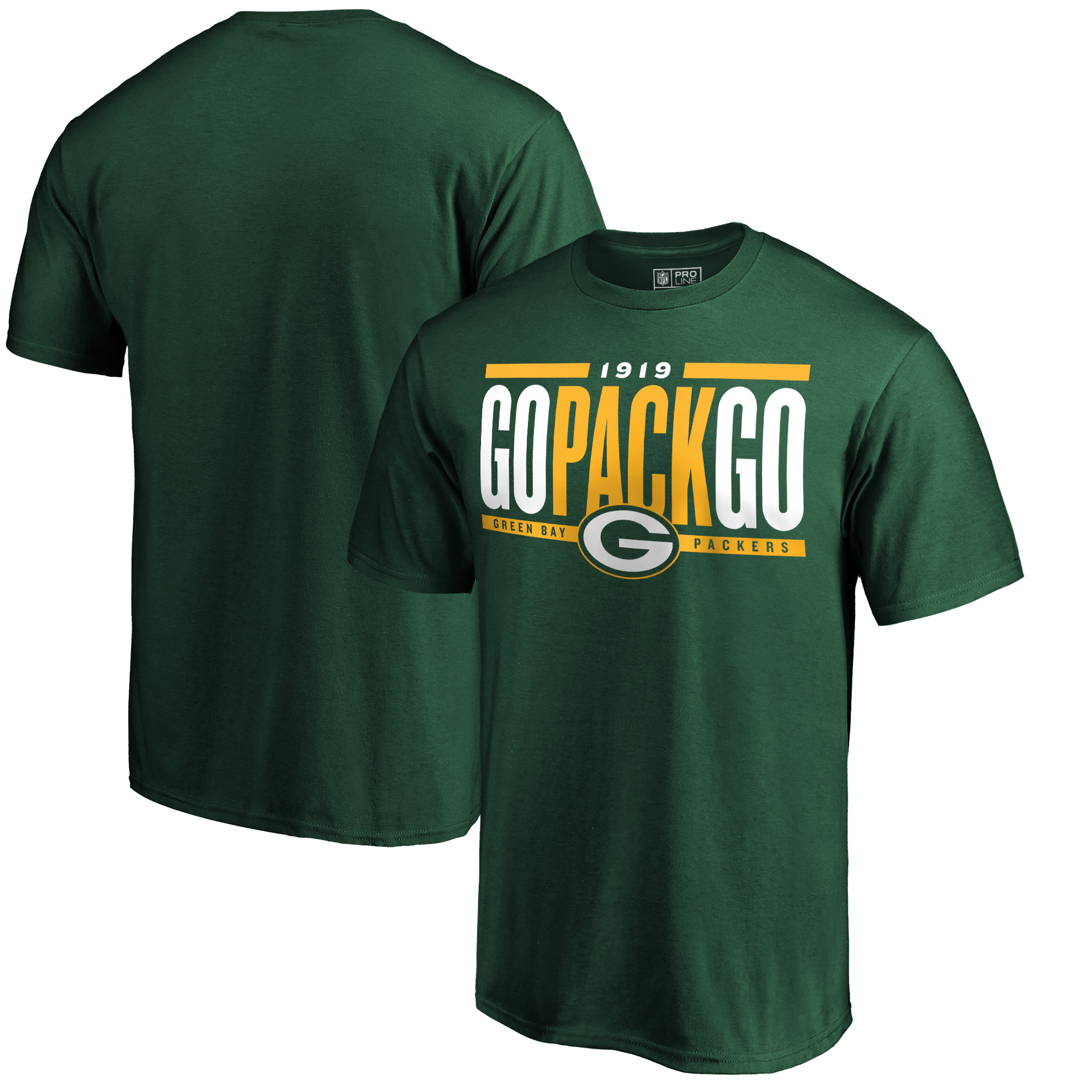 Men's Green Green Bay Packers Hometown Refresh Go Pack Go T-Shirt
