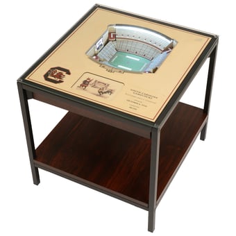 Fanpoint South Carolina Gamecocks 25-Layer StadiumView Lighted End Table