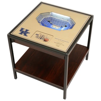 Fanpoint Kentucky Wildcats 25-Layer StadiumView Lighted End Table