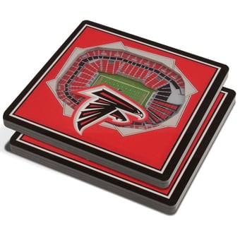 Fanpoint Atlanta Falcons 3D StadiumView Coasters