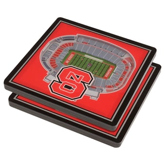 Fanpoint NC State Wolfpack 3D StadiumView Coasters