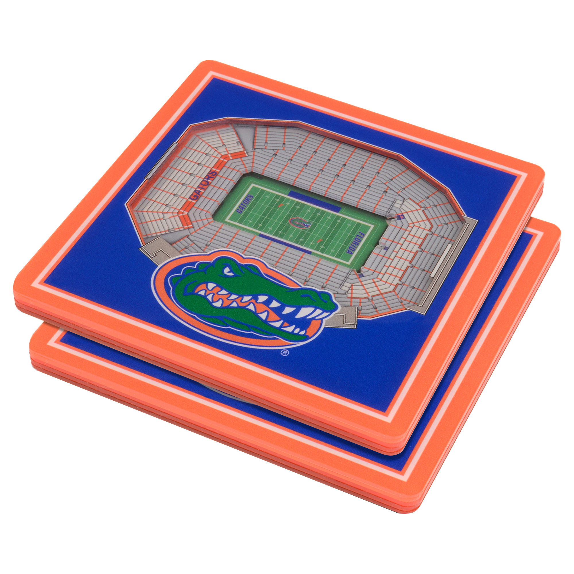Fanpoint Florida Gators 3D StadiumView Coasters