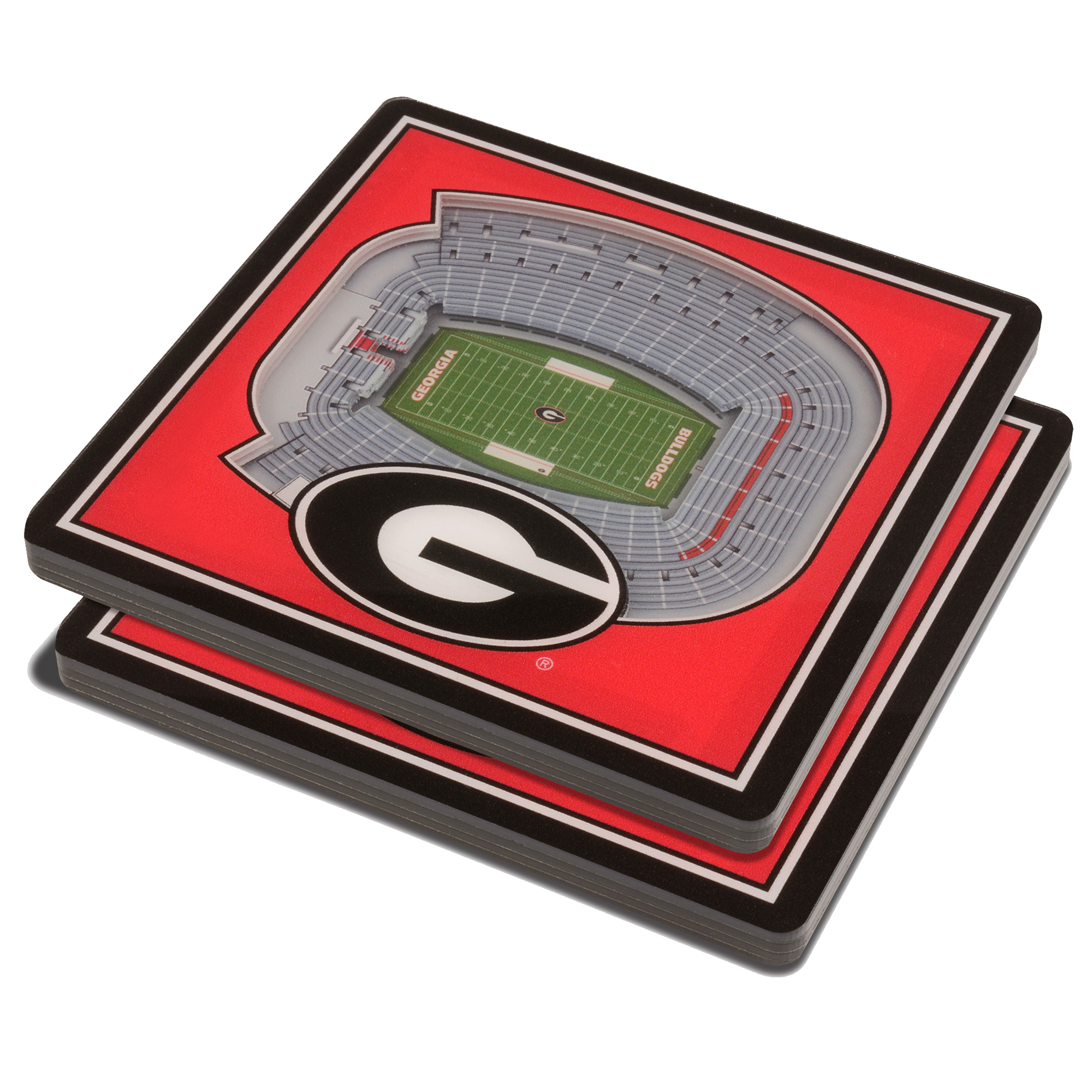 Fanpoint Georgia Bulldogs 3D StadiumView Coasters