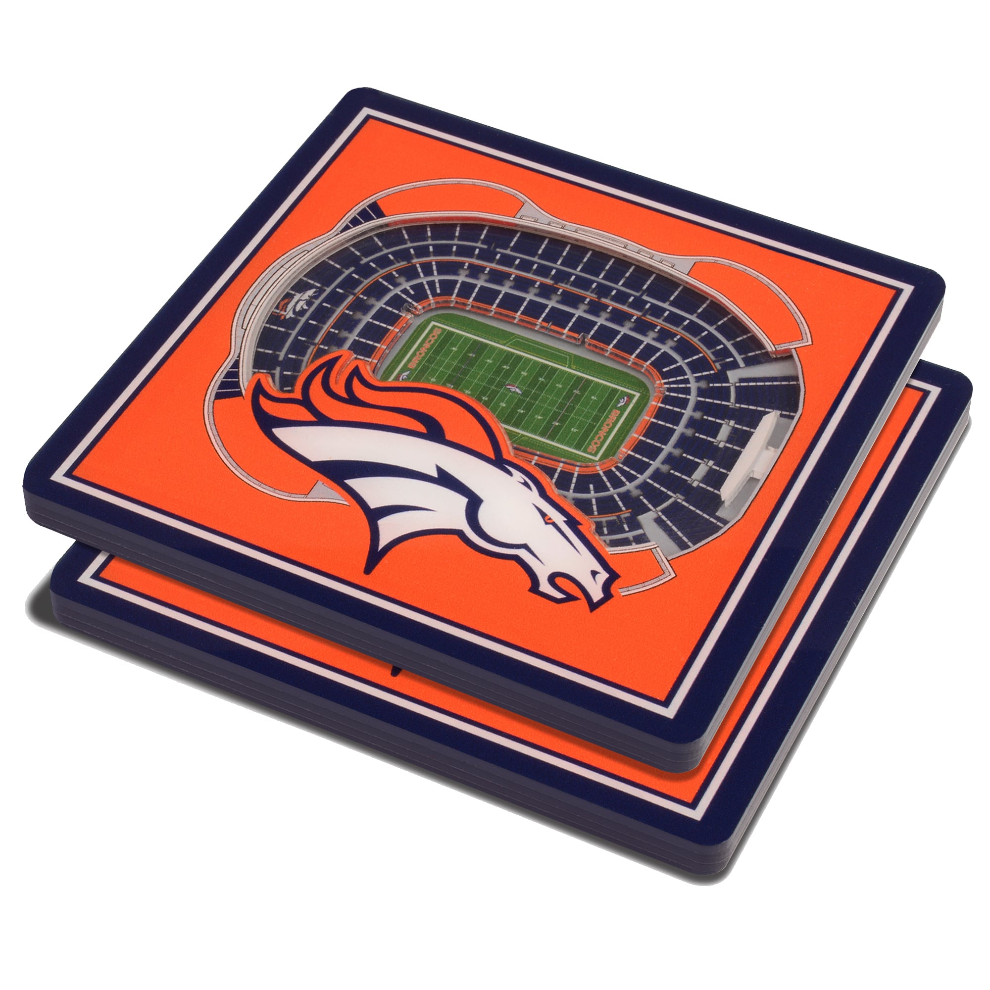 Orange Denver Broncos 3D StadiumViews Coasters Orange Denver Broncos 3D StadiumViews Coasters