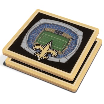 Fanpoint New Orleans Saints 3D StadiumView Coasters