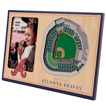 Fanpoint Atlanta Braves 3D StadiumView Picture Frame