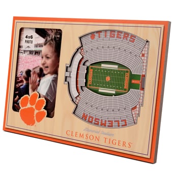 Fanpoint Clemson Tigers 3D StadiumView Picture Frame