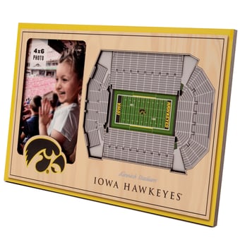 Fanpoint Iowa Hawkeyes 3D StadiumView Picture Frame