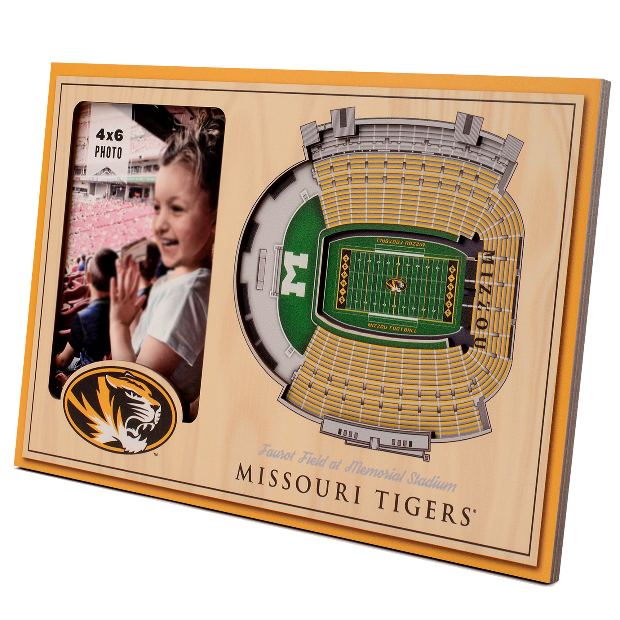 Fanpoint Missouri Tigers 3D StadiumView Picture Frame