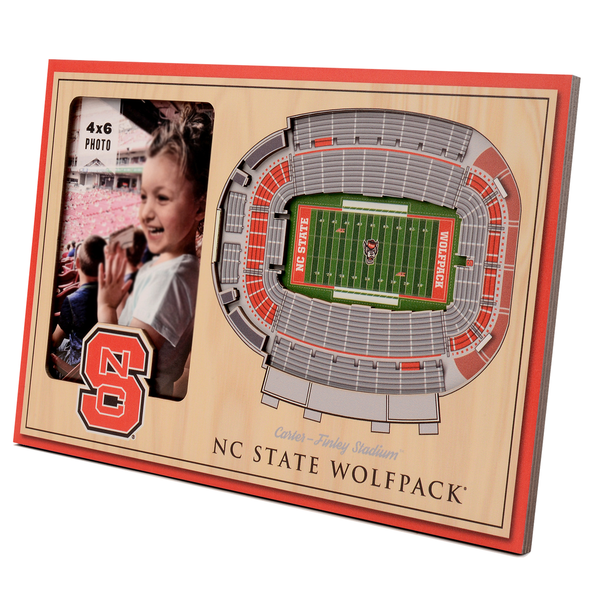 Fanpoint NC State Wolfpack 3D StadiumView Picture Frame