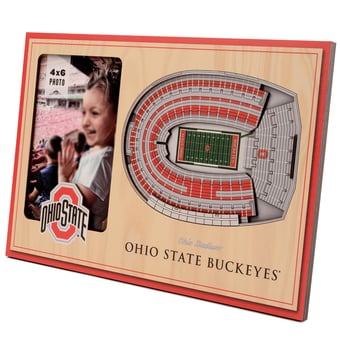 Fanpoint Ohio State Buckeyes 3D StadiumView Picture Frame