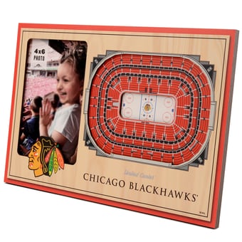 Chicago Blackhawks 3D StadiumView Picture Frame